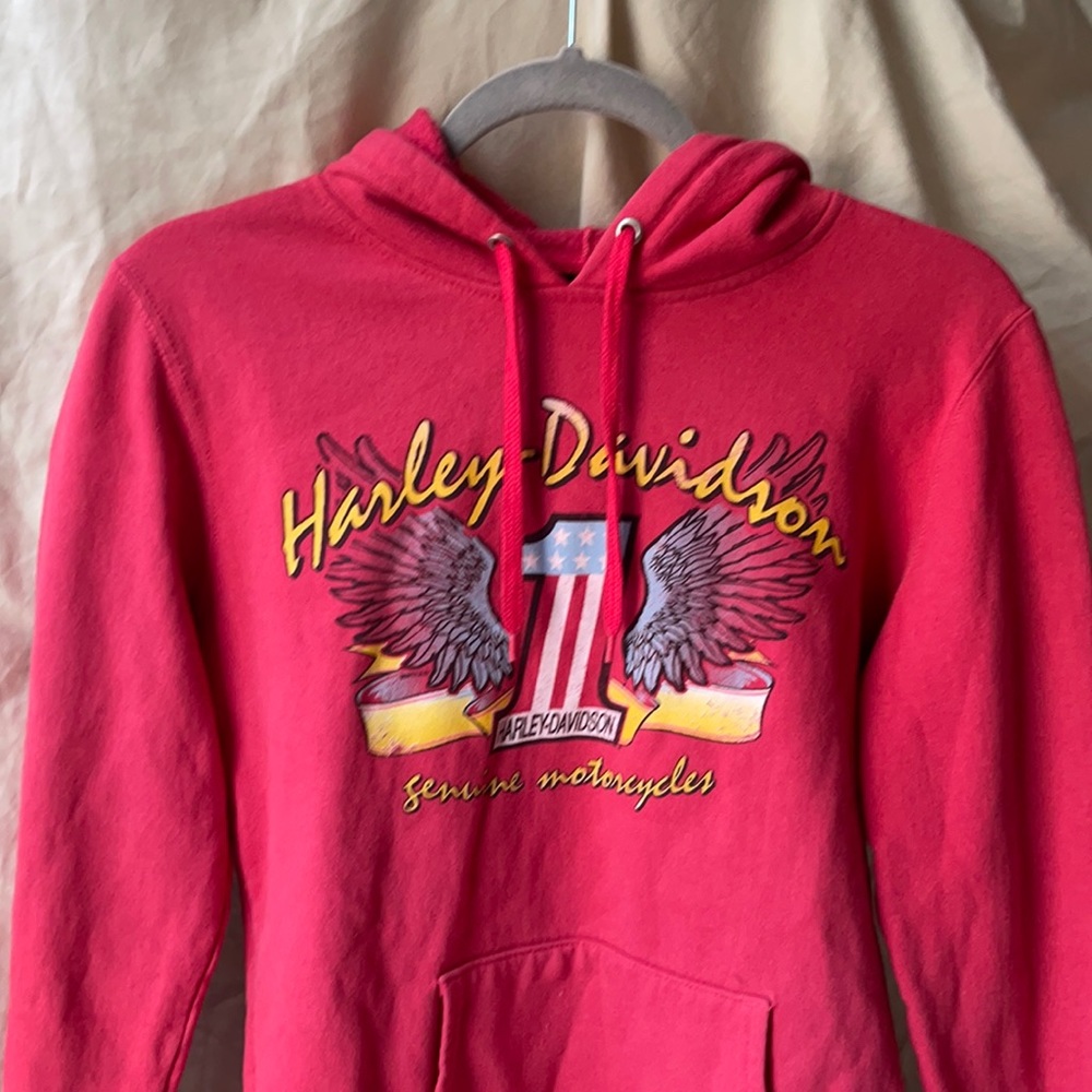 Harley Davidson pink hoodie ! Size small!